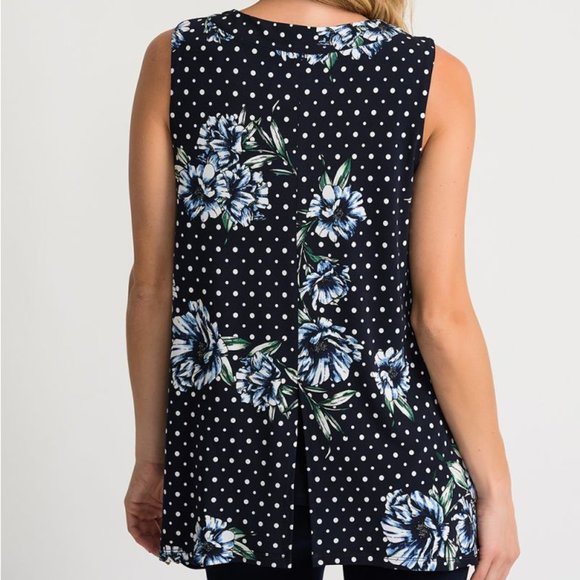 Joseph Ribkoff Midnight-Multi Tunic Tank - Picture 2 of 4